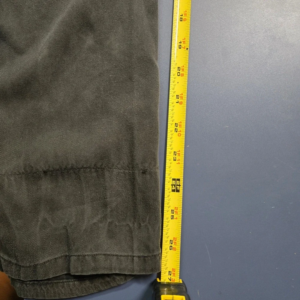 Orvis Faded Black Cargo Pants Elastic Drawstring Utility Gorpcore Men's M